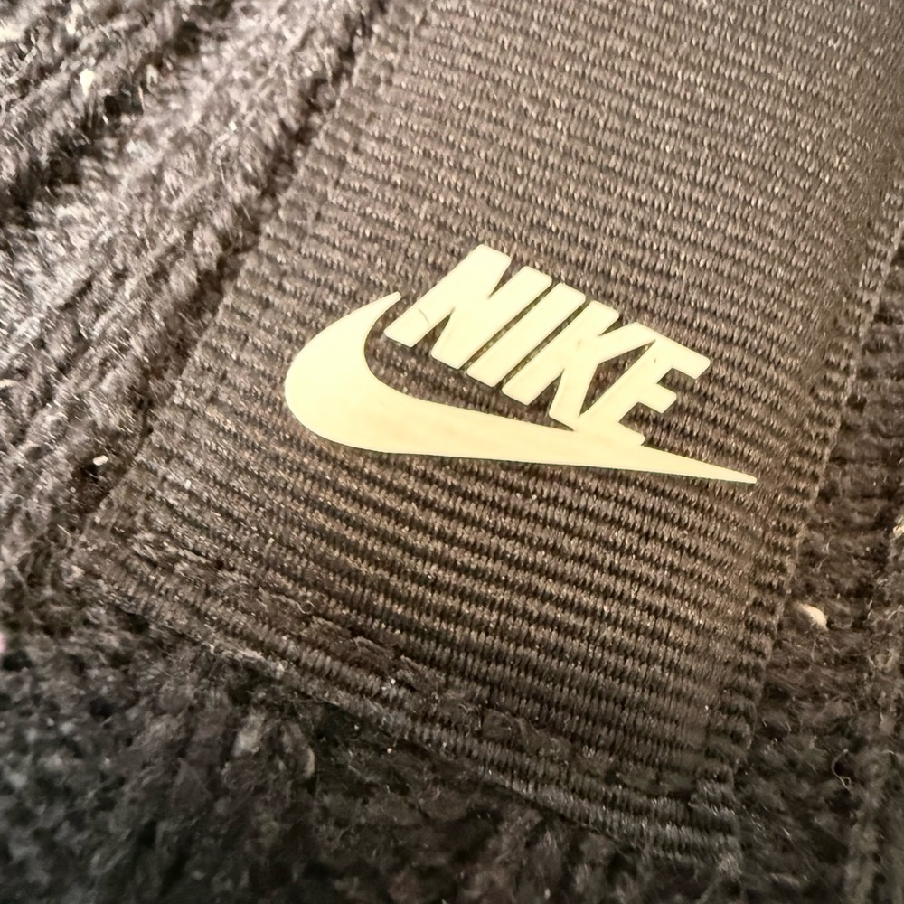 Nike Black Ribbed Knit Beanie with Logo Patch - Picture 2 of 5